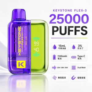 一次性電子煙-KEYSTONE-鑰石-FLEX-3-25000口-產品圖片-1 一次性電子煙 KEYSTONE 鑰石 FLEX 3 25000口 產品圖片 1