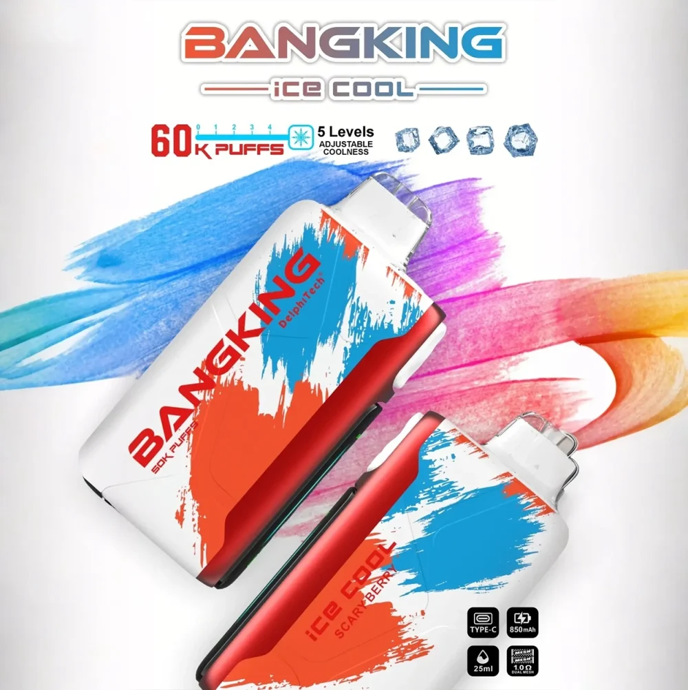 一次性電子煙｜Bang King Ice Cool 60000 恐怖漿果口味