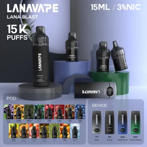 LANA 15000口 拋棄式電子煙 智能雙顯螢幕 Type-C快充