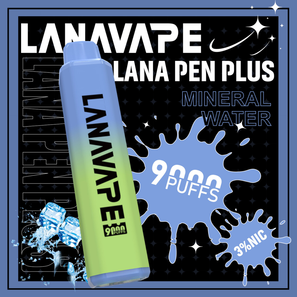 一次性電子煙｜LANA PEN PLUS 9000口 冰礦泉