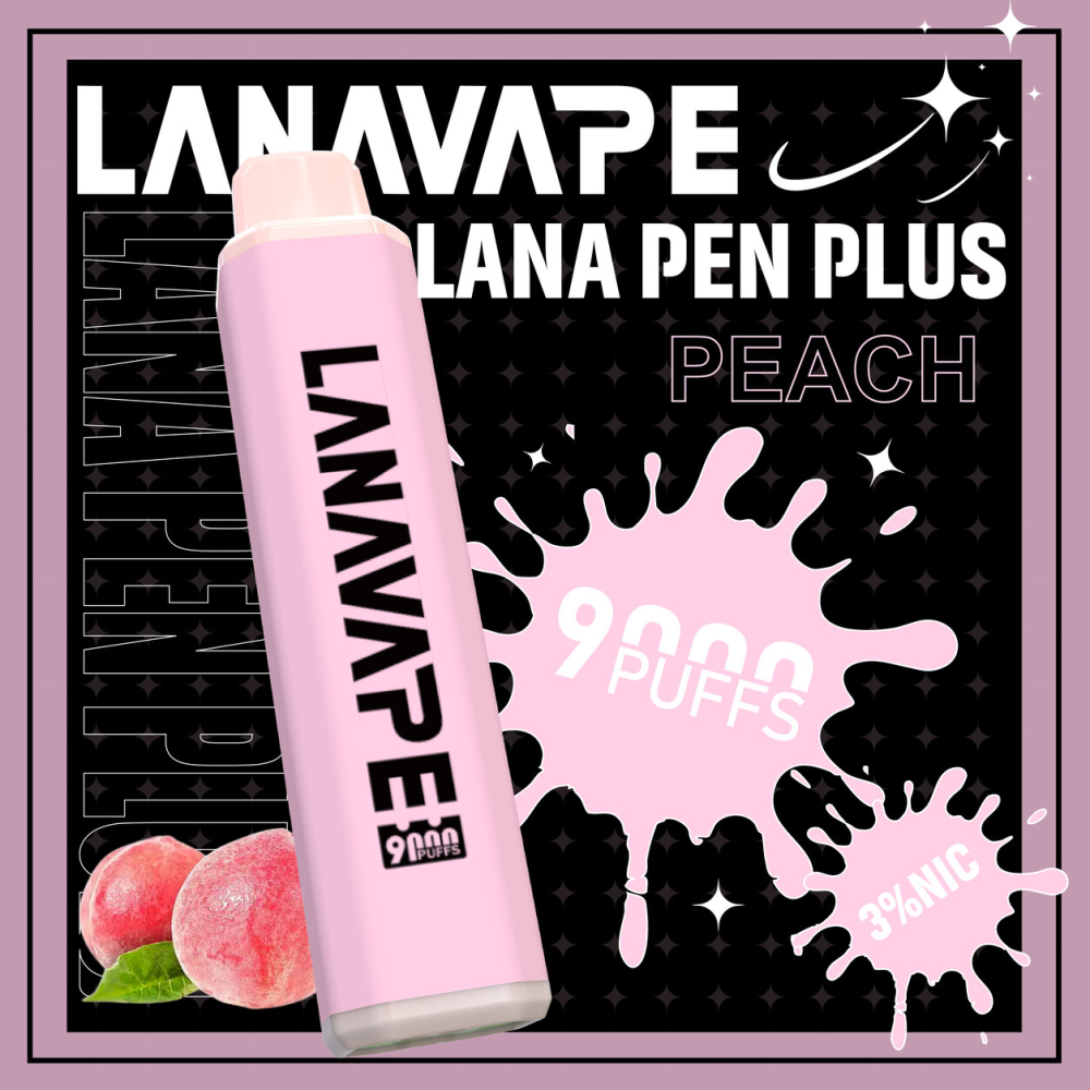 一次性電子煙｜LANA PEN PLUS 9000口 桃子