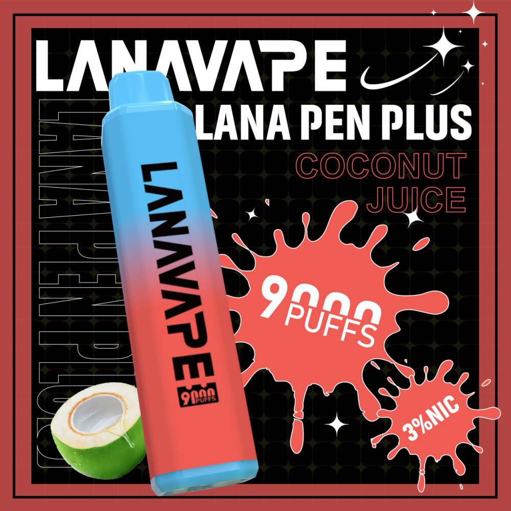 一次性電子煙｜LANA PEN PLUS 9000口 椰子水