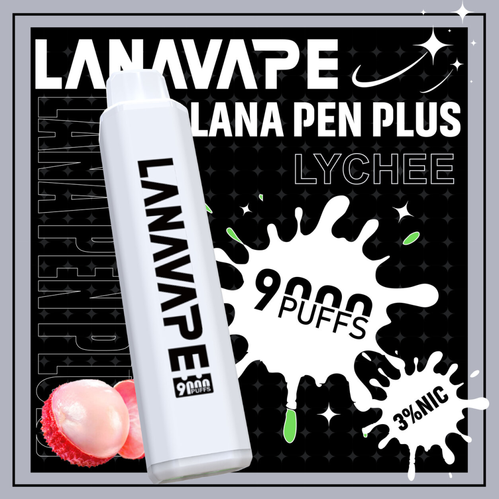 一次性電子煙｜LANA PEN PLUS 9000口 荔枝