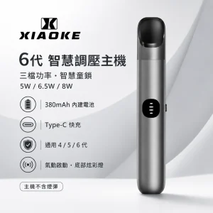 XIAOKE 梟客 6 代換彈式主機｜三檔功率 380mAh Type-C