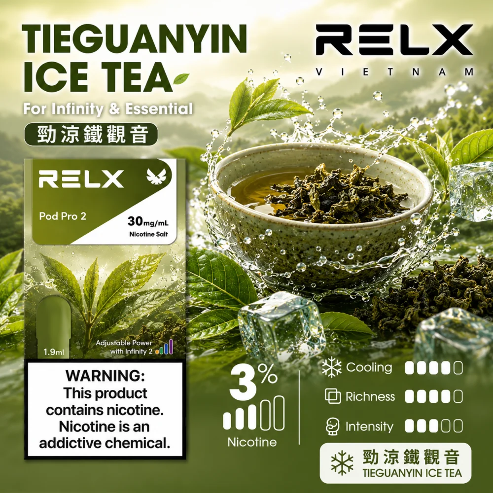 替換式煙彈｜RELX Infinity 2 煙彈 勁涼鐵觀音