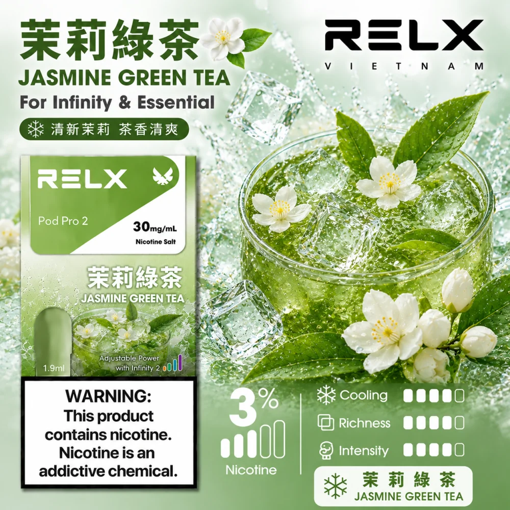 替換式煙彈｜RELX Infinity 2 煙彈 茉莉綠茶