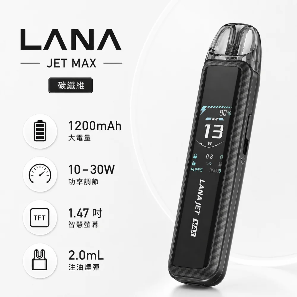 注油式主機｜LANA JET MAX 注油套裝 碳纖維